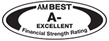 AM Best Logo - Financial Strength: 'A- (minus), Excellent'